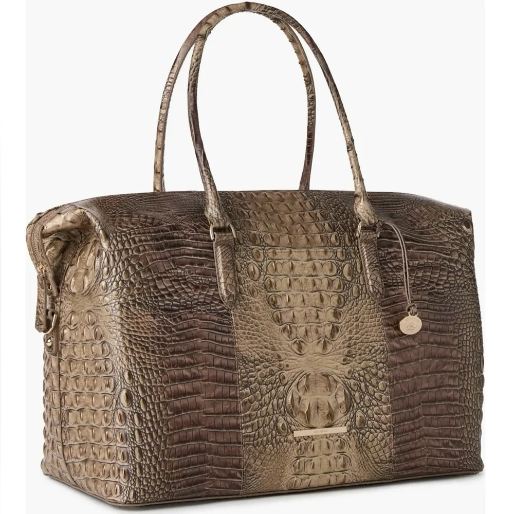 🤎BRAHMIN BRINDLE MELBOURNE Duxbury Weekender🤎NWT
